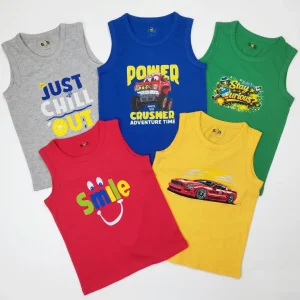 Boys Tanktop 5 Pcs Combo